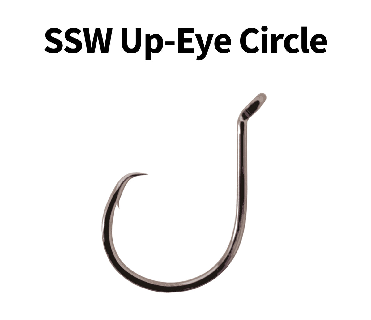  Owner American Corp SSW CIrcle Hook Up Eye 8/0 Blk Chrome Pro  Pack 27per pk #5378-181 : Fishing Hooks : Sports & Outdoors