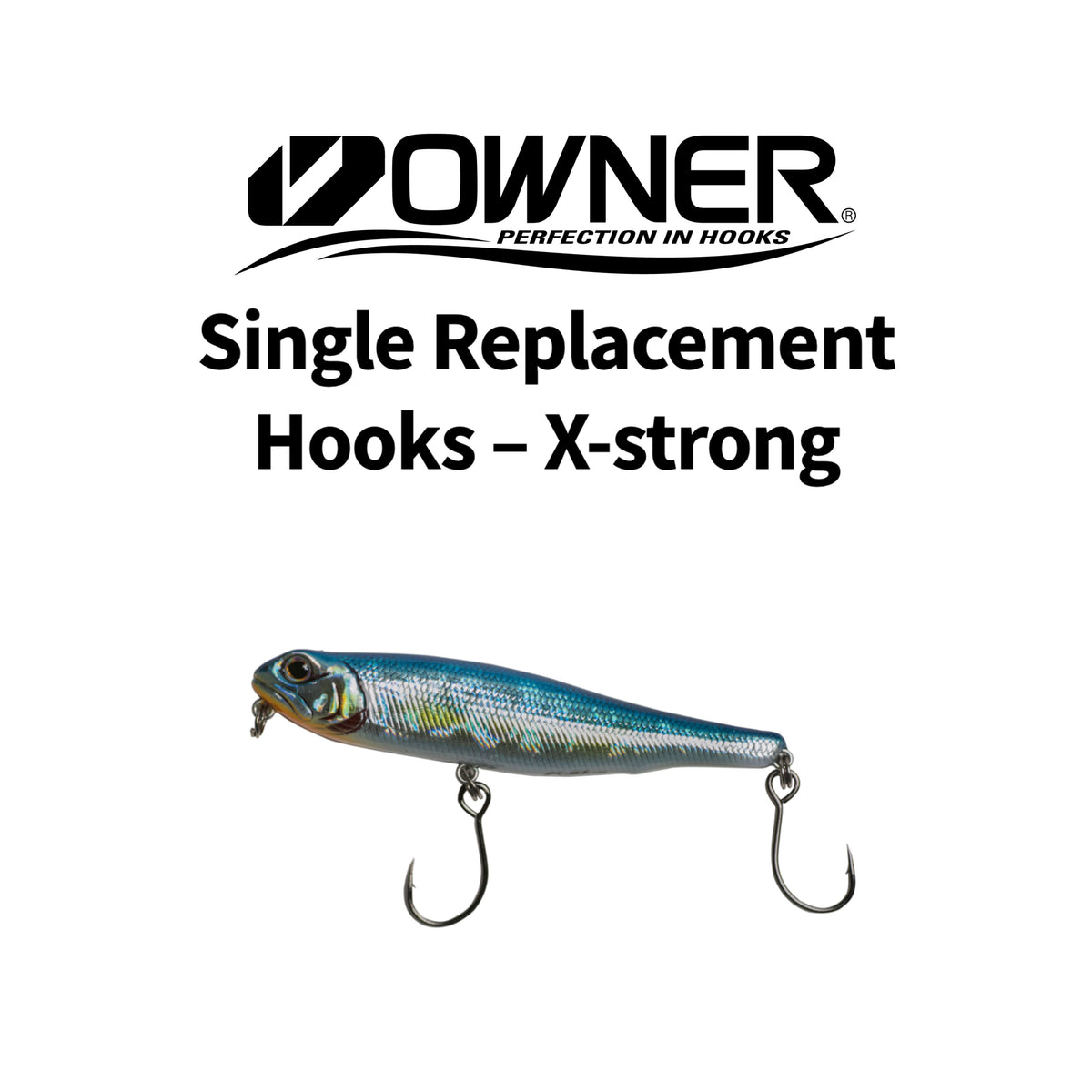 double fishing lure replacement hook hangers Owner® Single Replacement Hooks – X-strong – Rebel Fishing Alliance