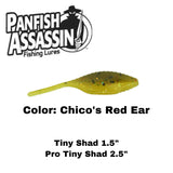 1.5” Tiny Shad and 2” Tiny Shad Pro 15 count soft baits