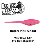 1.5” Tiny Shad and 2” Tiny Shad Pro 15 count soft baits