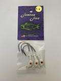 Double barbed Jammer Jig Jigheads