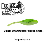1.5” Tiny Shad and 2” Tiny Shad Pro 15 count soft baits