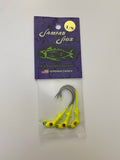 Double barbed Jammer Jig Jigheads