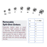 Removable Split Shot Sinkers