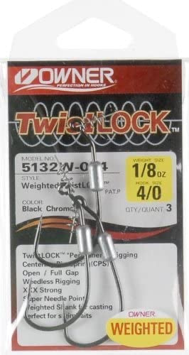 Owner TwistLOCK weighted shank hook 3 pack Rebel Fishing Alliance Owner TwistLOCK weighted shank hook 3 pack Rebel Fishing Alliance