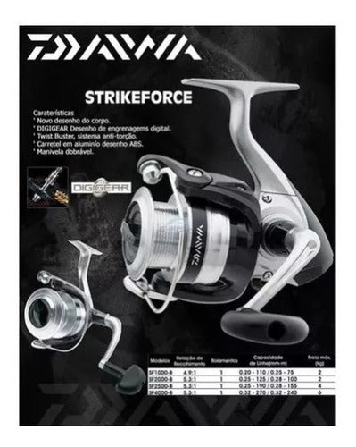 Daiwa Strikeforce Spinning Reel SF2000-B – Rebel Fishing Alliance