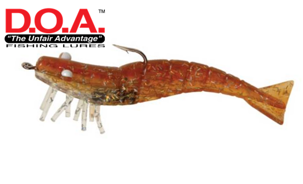 DOA 3 & 4 Rigged Shrimp Value 3 Pack – Rebel Fishing Alliance