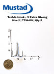 Mustad® TREBLE HOOK - 3X STRONG