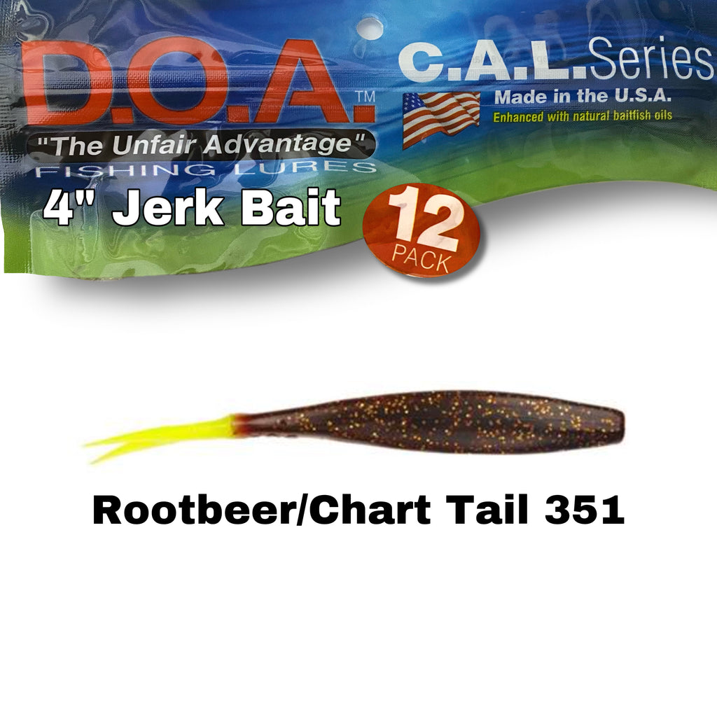 doc fishing lure D.O.A. C.A.L. Jerk Bait – Rebel Fishing Alliance