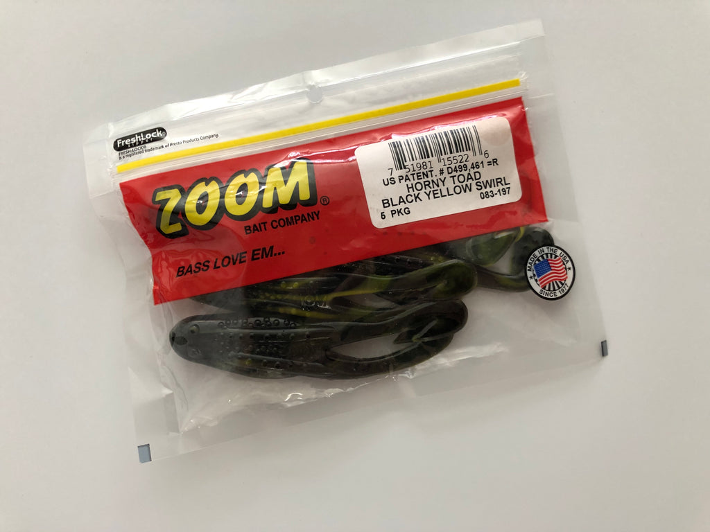 Zoom Horny Toad Soft Plastic 5 pack – Rebel Fishing Alliance