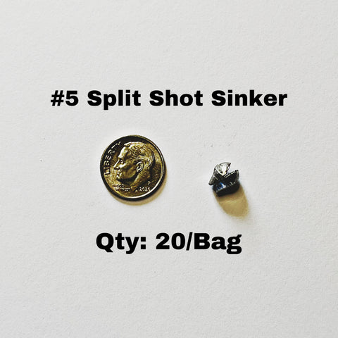Removable Split Shot Sinkers