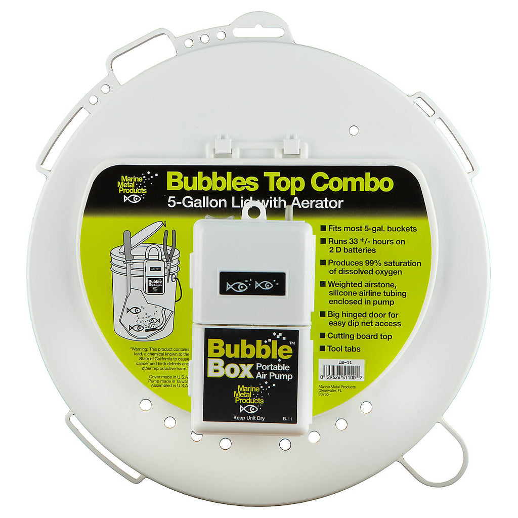 bubble box for fish Marine Metal Bucket Top lid with aerator – Rebel Fishing Alliance