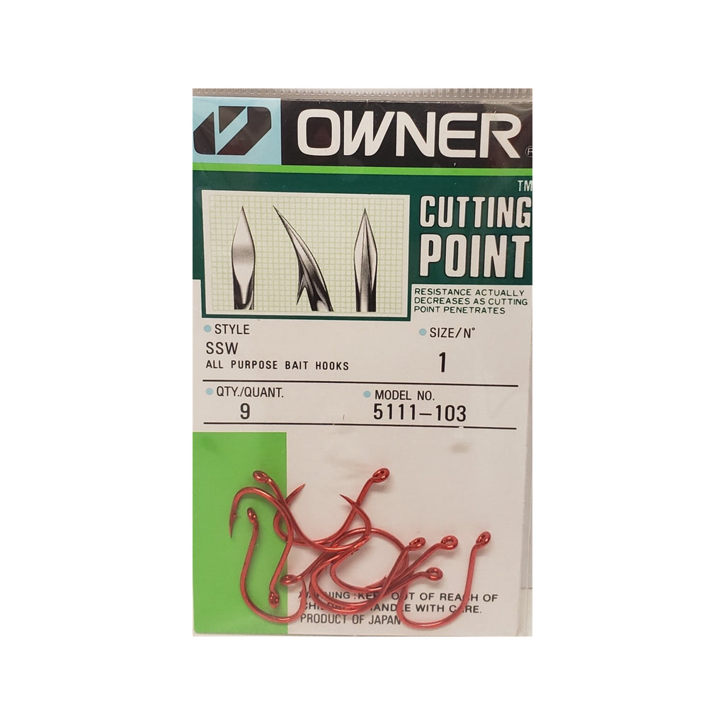 Owner® all purpose bait hook - SSW w/cutting point – Rebel Fishing Alliance