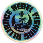 Rebel Fishing Alliance Holographic Chrome Sticker