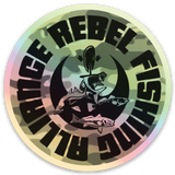 Rebel Fishing Alliance Holographic Chrome Sticker