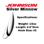 Johnson™ Silver Minnow® Weedless Spoon