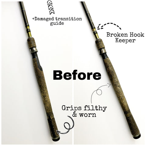 broken fish hook Rod Repair and Restoration – Rebel Fishing Alliance