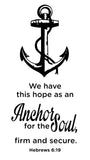 Hope is anchor for the soul Custom Rod