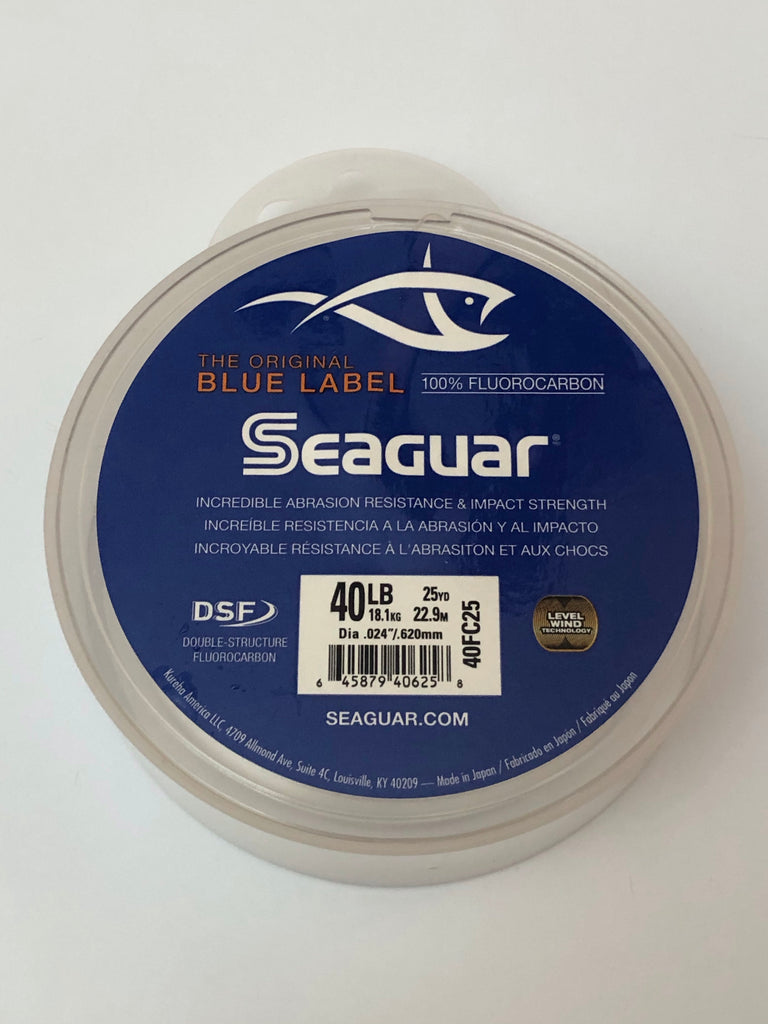 Seaguar Blue Label 40LB 100% Fluorocarbon Leader – Rebel Fishing Alliance
