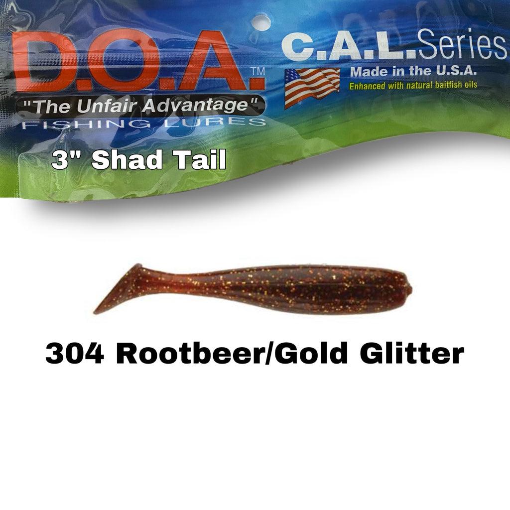 doa fishing lures cal s 12-304 D.O.A. 3” C.A.L. Shad Tail