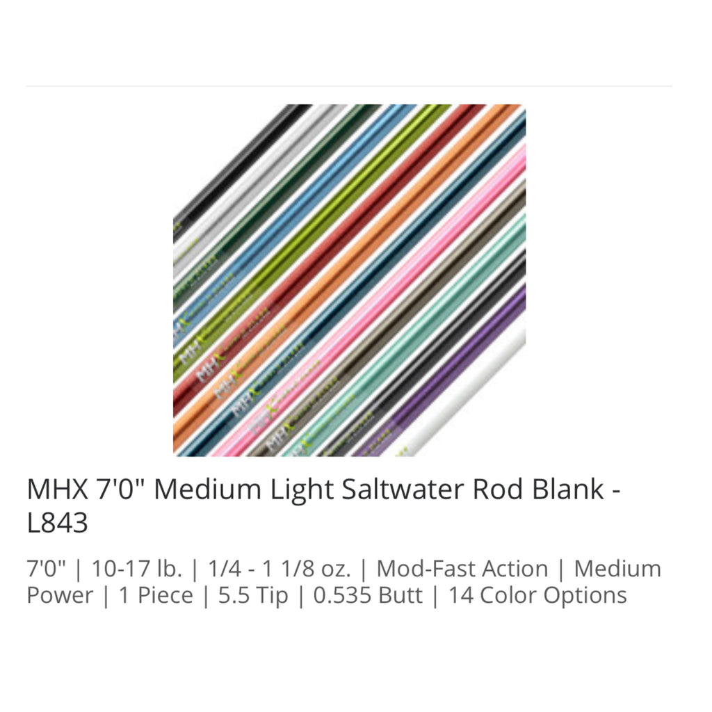 MHX Light Saltwater Rod Blanks