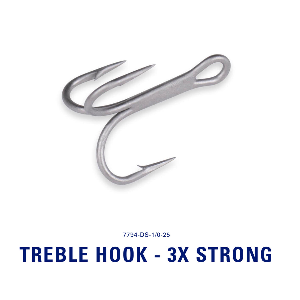 Mustad® TREBLE HOOK - 3X STRONG – Rebel Fishing Alliance