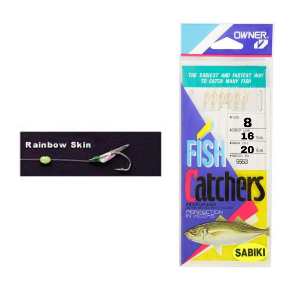 Owner® Rainbow Fish Skin 6 Hook Sabiki rig – Rebel Fishing Alliance