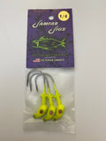 Double barbed Jammer Jig Jigheads